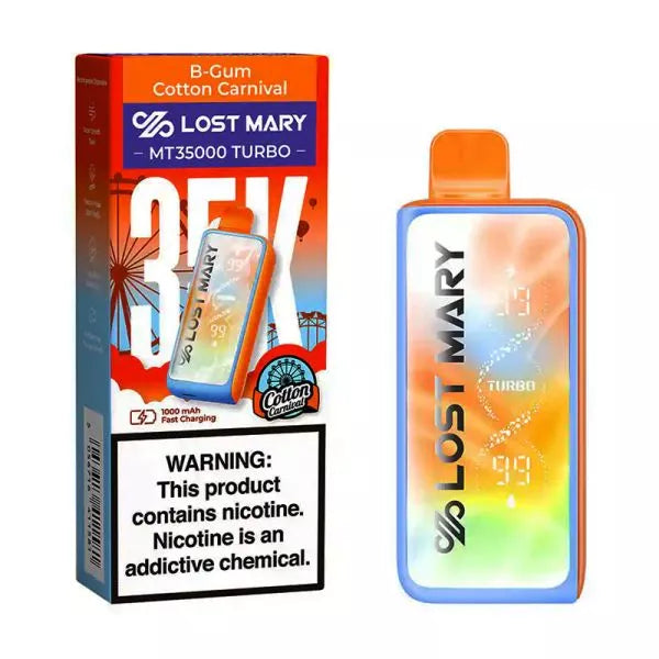 B-Gum Cotton Carnival Disposable Vape - Lost Mary MT35000 Turbo